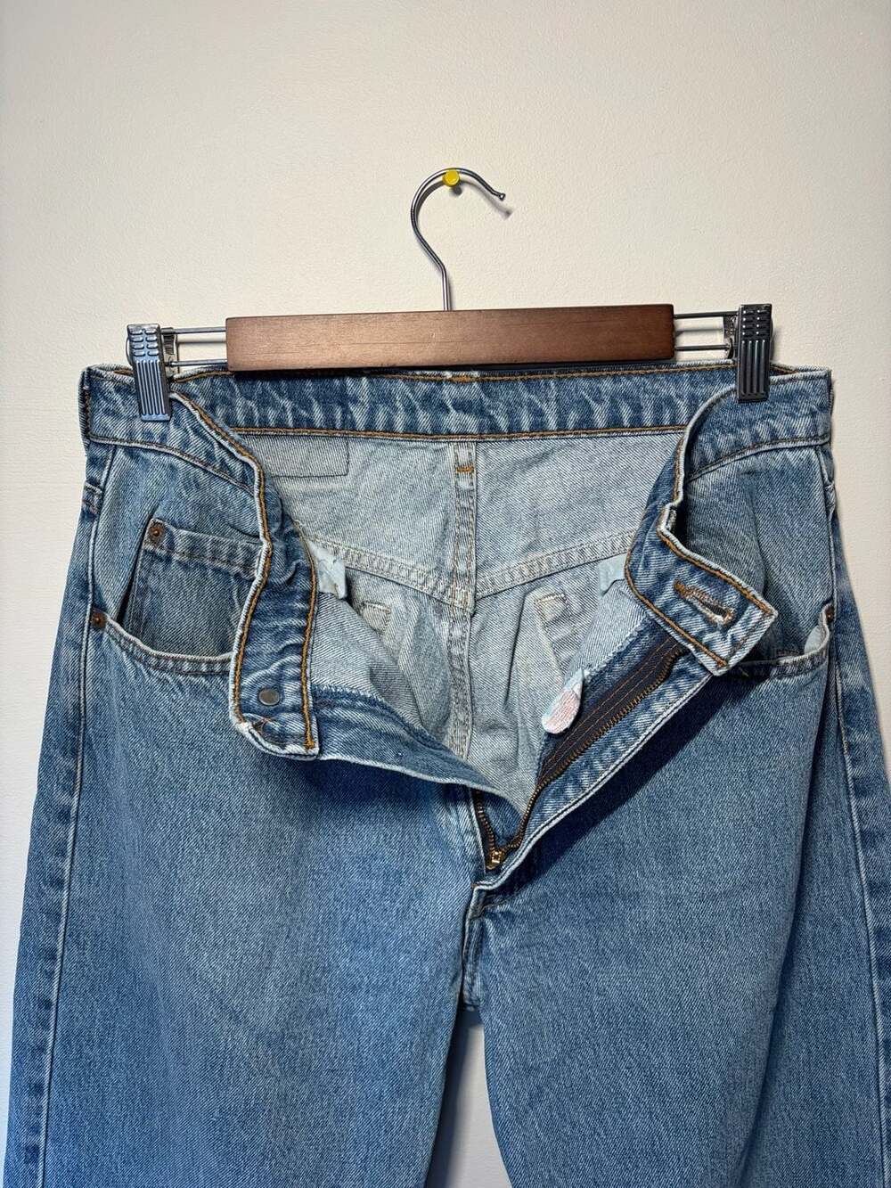 90s Levi's 505 Jeans Blue Denim - Picture 6 of 9